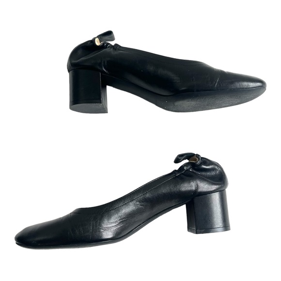 Everlane Black The Italian Leather Day Heel - FIT LIKE A 9.5 (shoe says 10) - Picture 3 of 8